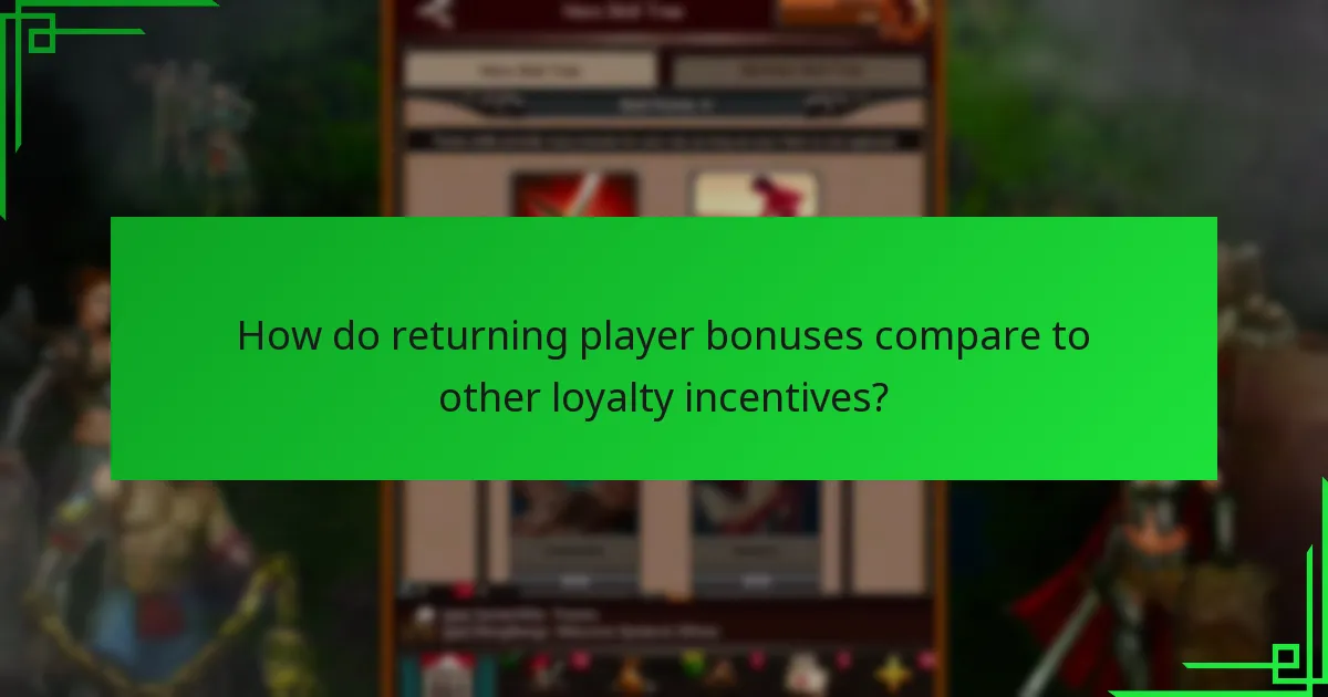 How do returning player bonuses compare to other loyalty incentives?