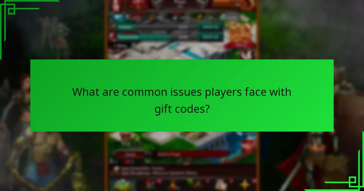 What are common issues players face with gift codes?