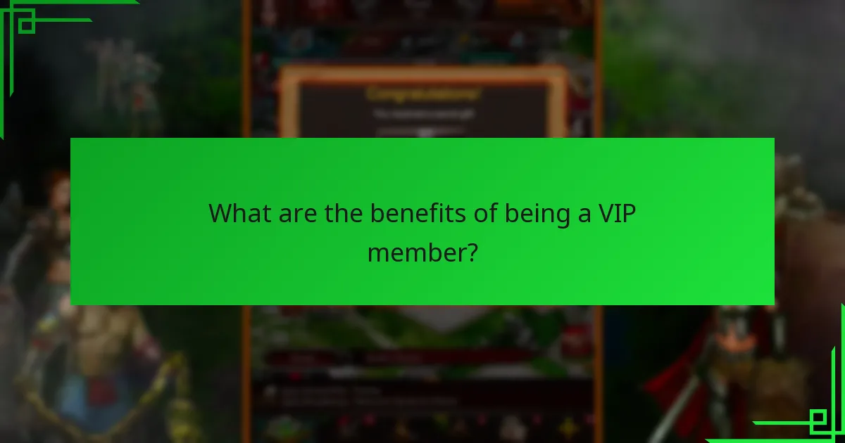 What are the benefits of being a VIP member?