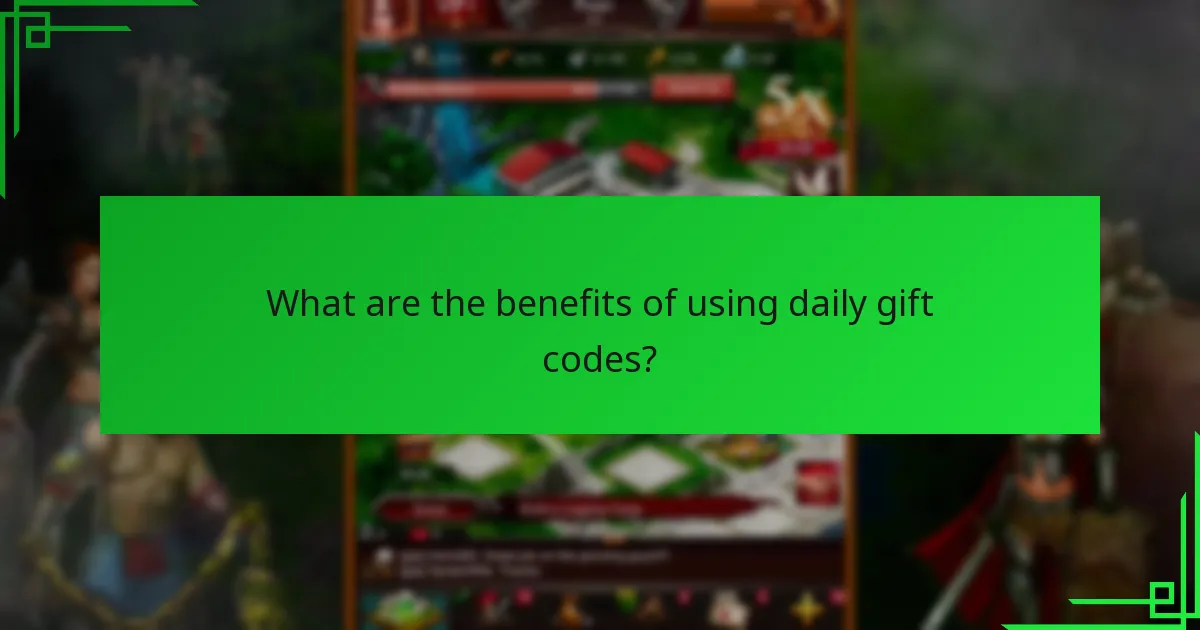 What are the benefits of using daily gift codes?