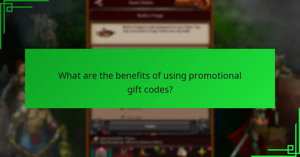 What are the benefits of using promotional gift codes?