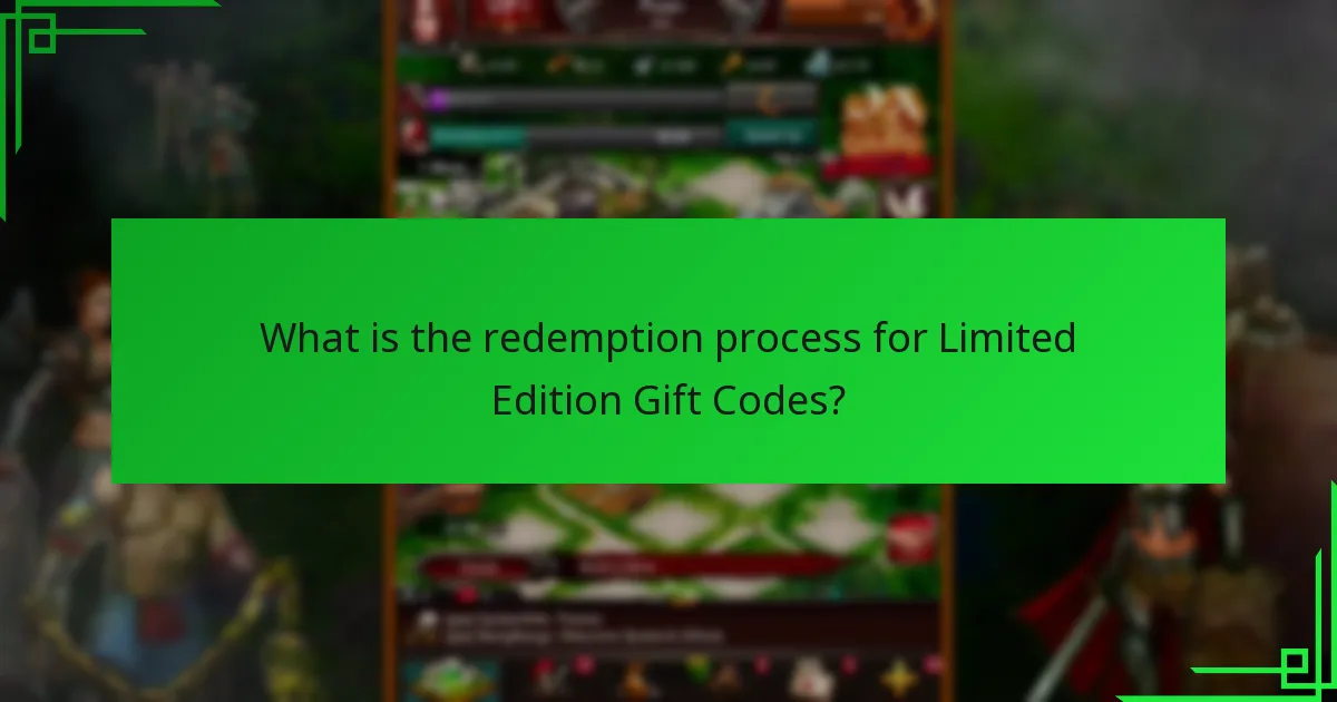 What is the redemption process for Limited Edition Gift Codes?