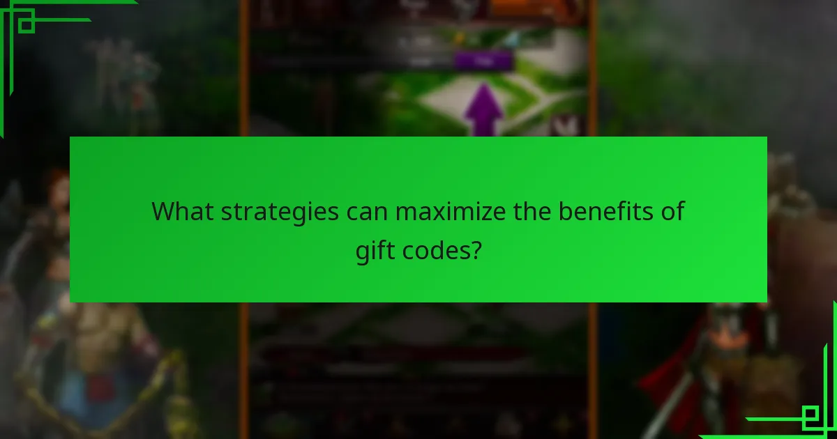 What strategies can maximize the benefits of gift codes?
