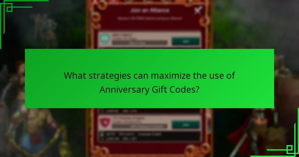 What strategies can maximize the use of Anniversary Gift Codes?