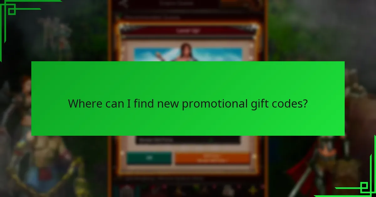 Where can I find new promotional gift codes?